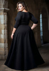 Isabella Plus Size Gown In Black