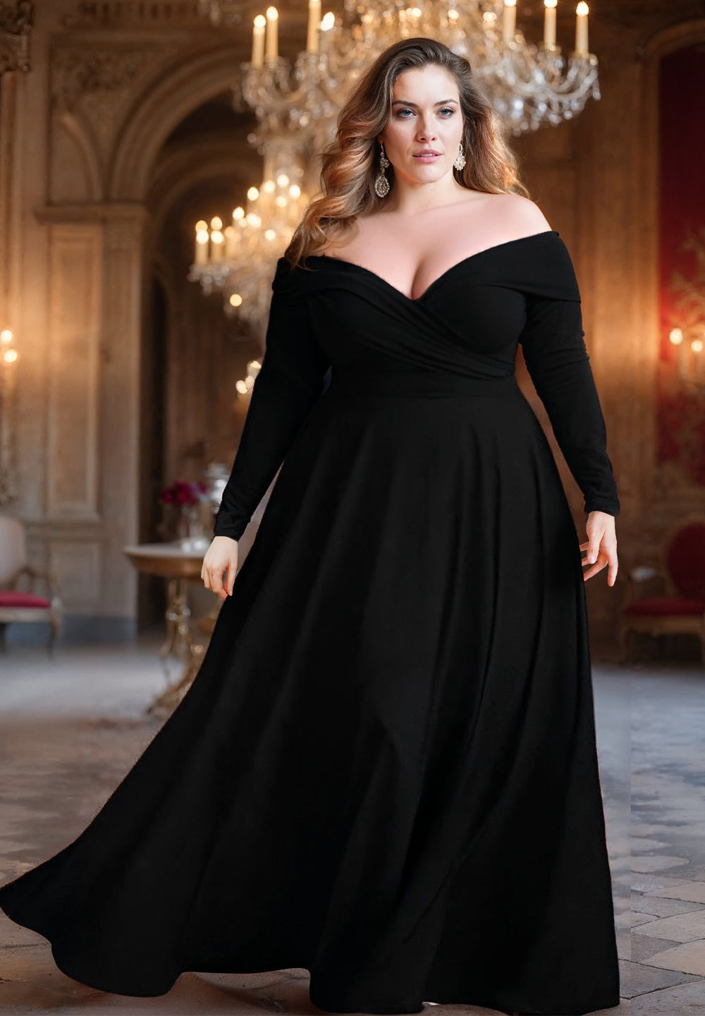 Full length plus size dresses hotsell