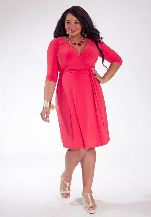 Made to measure plus size pink dress | IGIGI.com