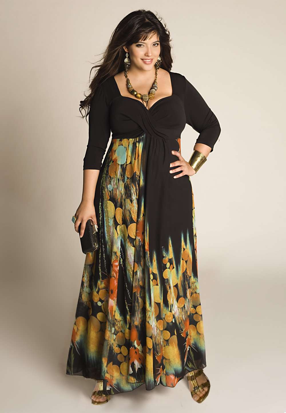 Plus size black made to measure dress