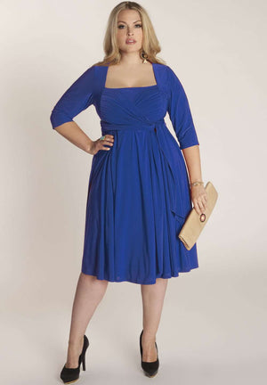 Wrap made to measure plus size dress | IGIGI.com