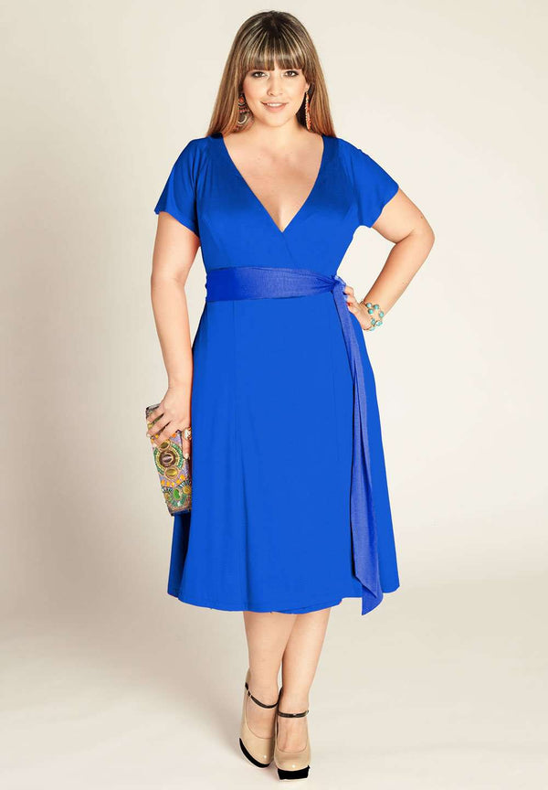 Royal blue made to measure plus size dress | IGIGI.com