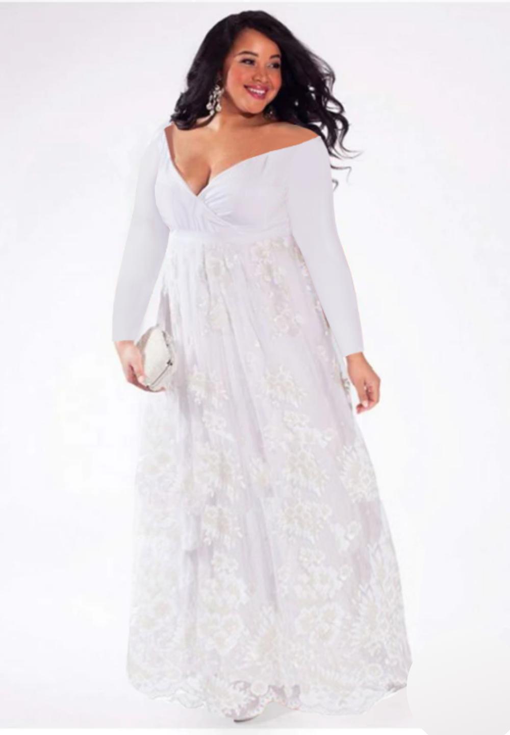 Women's Plus Size Dresses, Eugenia Wedding Gown